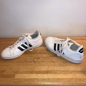 Adidas Cloudfoam Advantage Sneaker White Leather